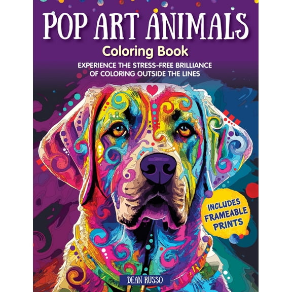 Dean Russo's Animals with Attitude Pop Art Coloring Book, Series 1, (Paperback)