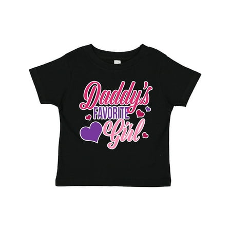 

Inktastic Daddys Favorite Girl with Hearts Gift Toddler Toddler Girl T-Shirt