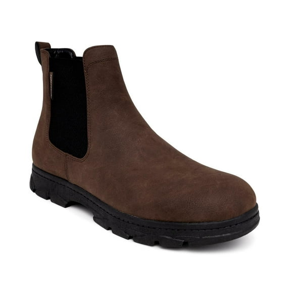 Nautica Mens Wuzer Chelsea Round Toe Pull On Boots Brown Size 7M NIB