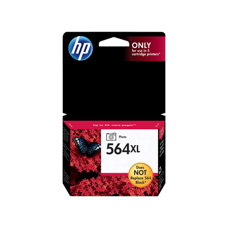 HP 564XL (CB322WN) Original Inkjet Ink Cartridge - Photo Black - 1 Each - 290 Pages HP 564XL (CB322WN) Original Inkjet Ink Cartridge - Photo Black - 1 Each - 290 Pages