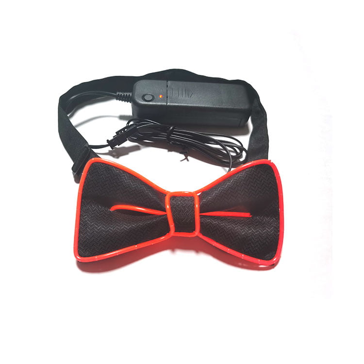 LED Bow Tie Adjustable Light Up Bow Tie, Novelty Bow Tie Party Glowing LED Tie For party, halloween, christmas（Red） - Walmart.com