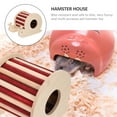 thumbnail image 4 of OUNONA Small Pet Hideout House Snail Shaped Wood for Pet Rabbit Multi 1Pcs, 4 of 5