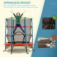 thumbnail image 4 of Qaba Kids Trampoline, Indoor Outdoor Exercise Fitness Equipment, Multi-coloured, 4 of 10