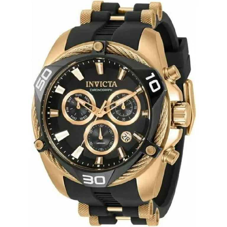 時計 Invicta Men's Bolt 25556 Black Polyurethane Quartz Diving Watch
