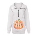 thumbnail image 4 of Mode Hoodies pour Femmes 2023 Mode et Confortable Décontracté Imprimé Manches Longues Patchwork Pull à Fermeture Éclair 50 % de Réduction Liquidation Costumes Halloween/noël, 4 of 4