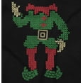 thumbnail image 2 of Ugly Christmas Stitch Pattern Elf Men's Graphic T Shirt Tees Brisco Brands S, 2 of 4