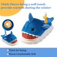 thumbnail image 2 of Drecage Toddler Boys Girls Cute Shark Slippers Kids Non-Slip Fuzzy Bedroom House Shoes, 2 of 7