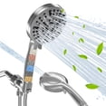 thumbnail image 1 of Cshidworld Cabezal de Regadera Filtrado con Mano, Alta Presión, 10 Modos de Rociado, Cabezal de Regadera con Filtros y Perlas para Agua Dura - Elimina el Cloro, Lavado a Presión Incorporado para Limp, 1 of 8