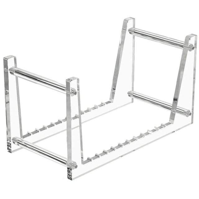 Soporte para discos de vinilo transparente para álbumes de escritorio, estante de exhibición de discos para imágenes de escritorio, libro transparente