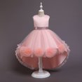 thumbnail image 1 of Vestido infantil Vestido de princesa Vestido de niña con cola de flores Actuación de piano, 1 of 6