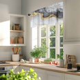 thumbnail image 3 of Marble Texture Valances for Windows, 42 x 18in, Abstract Black Gold Gradient Art Rod Pocket Kitchen Valance Curtain Light Filtering Window Treatments for Living Room Bedroom, 1 Panel, 3 of 7