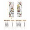 thumbnail image 6 of Happy Easter Blackout Curtains for Bedroom, Watercolor Gnomes Eggs Flowers Botanical Spring Thermal Insulated Kitchen Drapes with Grommets, Light Blocking Window Treatment, 2 Panels 52" x 84", 6 of 7