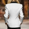 thumbnail image 7 of JGGSPWM Womens Suit Peaked Lapel Suit for Women Professional Casual Pant Suits Slim Fit Business Dressy Outfits White M, 7 of 7