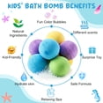 thumbnail image 2 of Magic Splash Bath Bombs for Kids, 12 Pack Fizzy Bath Balls with Surprise Toys, Natural Ingredients, Gift for Children, 2 of 11