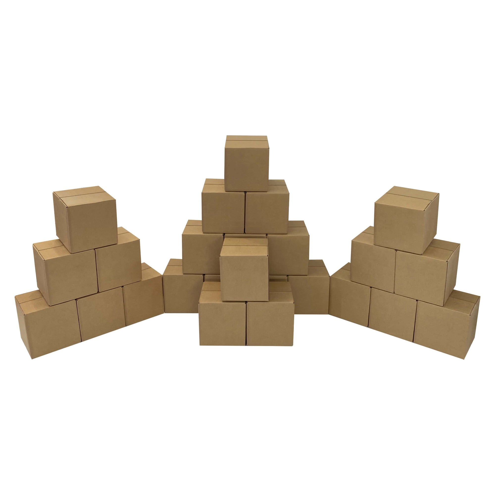 UOFFICE 25 Corrugated Boxes 10" x 10" x 10" Single Wall Cube Boxes