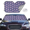 thumbnail image 2 of Fotbe Cute Pig Car Windshield Sunshade | Sun Visor Protector Front Window Shade, Keeps Out UV Rays, Keeps Your Vehicle Cool-, 2 of 7