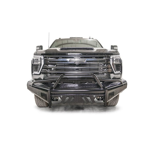 Fab Fours CH24-S6162-1 Black Steel BUMPER TRUCK FRONT