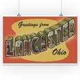 thumbnail image 1 of Lancaster, Ohio - Large Letter Scenes (16x24 Giclee Gallery Print, Wall Decor Travel Poster), 1 of 1