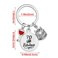 thumbnail image 3 of Fiudx Liquidación De Joyas Regalos De Cumpleaños Llaveros De Cumpleaños Live Laugh Regalos Inspiradores Para Un Amigo, 3 of 3