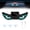 Y5, variant on Devil Eyes LED Light for Car Windshield, Solar-Powered 6 Modes Car Eyes Animated LED Dynamic Windshield Ambient Lights