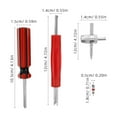 thumbnail image 2 of LEEYNEER Spring Hinge Mechanism Tire Valve Core Wrench 12.00X1.40X1.40CM, 2 of 8
