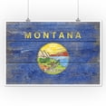 thumbnail image 2 of Rustic Montana State Flag (12x18 Wall Art Poster, Room Decor), 2 of 3