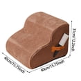 thumbnail image 3 of 2-Step Dog Stairs for Small Dogs - 12.2" High Curved Pet Ramp with Non- Steps for Couch, Sofa, Chair, Indoor Use for Puppies, Cats & Medium Pets, 3 of 8