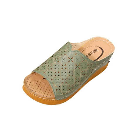 

Women Slippers Flat Sandals For Women Womens Sandals Wedge Slide Slippers Women Ladies Outdoor Slippers Pearl Chain Soft Sole