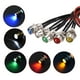 thumbnail image 4 of Uxcell AC/DC 24V 8mm Panel Mount LED Indicator Light Red Yellow Blue Green White 5Pcs, 4 of 5