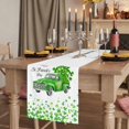 thumbnail image 2 of Table Runners 90 Inches Long Dress Scarves, St. Patrick's Day Farmhouse Coffee/Dining/Kitchen Table Runner for Living Room, Spring Lucky Shamrocks Grass Truck 13x90 Inch, 2 of 9