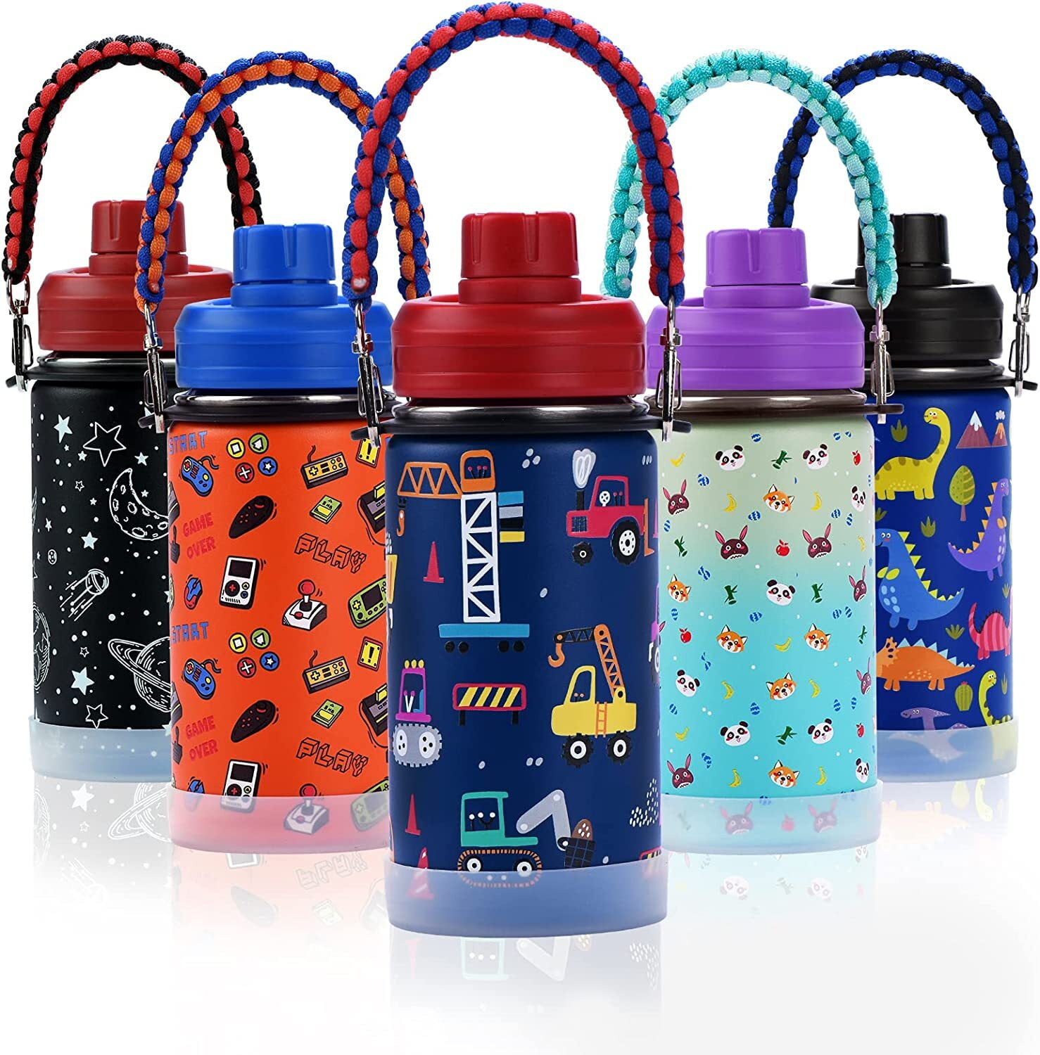 WEREWOLVES 14 oz Kids Water Bottle with Boot, Insulated Stainless