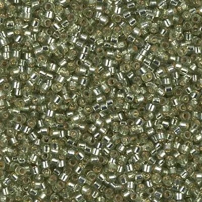 Miyuki Delica Seed Beads DB2163 11/0 Duracoat Silver Lined Willow 7.2 Grams