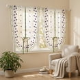 thumbnail image 4 of Rod Pocket Scalloped Floral Embroidered Sheer Curtain,Tie Up Light Filtering Balloon Window Drape for Bedroom,Living Room,Kitchen,Cafe Decor, 4 of 6