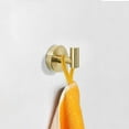 thumbnail image 5 of Gold Bathroom Hardware, Toilet Paper Holder Towel Ring and Robe Hook Brushed Gold Bathroom Accessories Set Wall Mount 3 Pieces Stainless Steel, 5 of 5