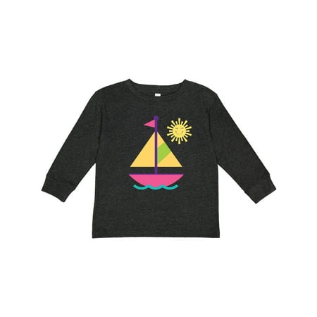 

Inktastic Sailing Nautical Sailboat Girls Girls Long Sleeve Toddler T-Shirt