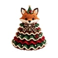 thumbnail image 2 of DIY Crochet Christmas Tree Kit, Animal Christmas Tree Crochet Craft Kit, Complete Handmade Holiday Decoration Set, Great For Indoor Tabletop Seasonal Display And Xmas Home Styling(Fox), 2 of 9