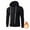 Black(New), variant on PNTUTB Zip Up Hoodie Men Fleece Lined with Pocket Hooded Sweatshirt Loose Fit Winter Active Jacket