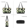 thumbnail image 6 of FORMRS Canvas Laptop Tote Bag for Women with 15.6" Computer Compartments Shoulder Handbag, Green Circle, 6 of 7