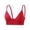 Red, variant on Women Soft Comfy Adjustable Wireless Push Up Bra Full Coverage No Underwire Seamless Strech Supportive Sports Bras Casual S-4XL