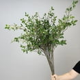 thumbnail image 3 of Namzi 43 '' 4Pcs artificial banyan tree branches, artificial leaves, green stems, artificial banyan tree branches, used for home, office, wedding, vase filling, store decoration, 3 of 5