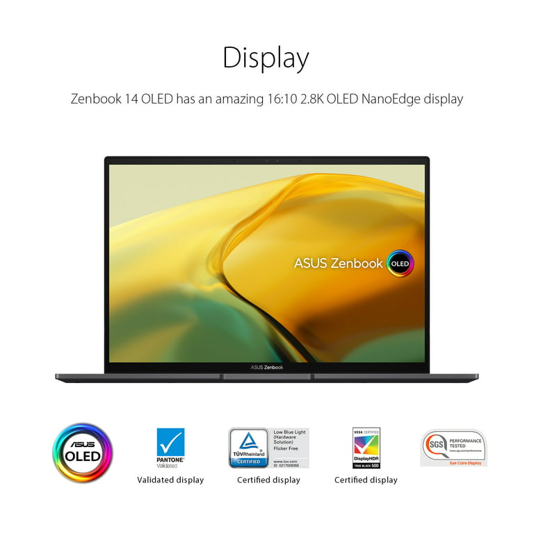 ASUS Zenbook 14” OLED Touch PC Laptop, AMD Ryzen 5 7530U, 8GB, 256GB,  Windows 11, UM3402YA-WS51T