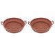 thumbnail image 5 of 2 piezas, 7,5 pulgadas, accesorios para freidoras de cocina redondos y resistentes al calor con asa, juego de cestas y revestimientos de silicona marrón para freidoras, 5 of 8