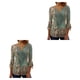 thumbnail image 2 of Qarigey Tops de manga 3/4 Camiseta oscilante Túnica de verano Transpirable Larga duración Señoras Type1 NO1, 2 of 6