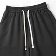 thumbnail image 4 of Lenago Mens Sports Shorts Men's Shorts Mens Shorts Men's Casual Fashion Solid Color Elastic Waist Pocket Outdoor Sports Shorts Pants Black XL, 4 of 7