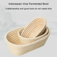 thumbnail image 4 of Tnobhg Handmade Braided Bread Proofing Basket Oval Rattan Banneton Basket Food Grade Loaf Shape Bread Basket, 4 of 8