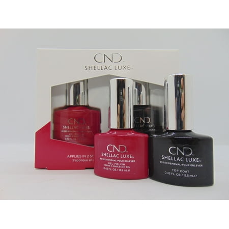 CND Shellac Luxe Femme Fatale & Top Coat 2 Steps Gel System - 60 Sec (The Best Way To Remove Gel Nails)