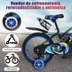 thumbnail image 4 of Bicicleta para Niños R16, con Adjustable Seat Handbrake, Ruedas de Entrenamiento con Luces, Canasta, Termo, Bicicleta con 4 Ruedas de 4 a 8 Años (Azul), 4 of 8