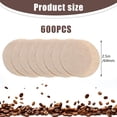 thumbnail image 2 of 600 PCS Unbleached Coffee Filters compatible with Aeropress Coffee Maker Replacement Round Coffee Filters Disposable Paper Filters, 2 of 7