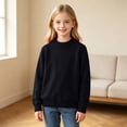 thumbnail image 6 of Guluxicc Kids Girls Turtleneck Cable Knit Sweater Long Sleeve Chunky Pullover Sweaters Fall Winter Loose Tops 3-8 Years, 6 of 9