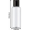 thumbnail image 3 of Paquete de 5 Botellas de Viaje de 3.4 Onzas Aprobadas por la TSA, Botellas de Plástico para Artículos de Tocador Portátil, Botellas para Shampú Sin Fugas, Frascos para Viaje (100 ml), 3 of 5